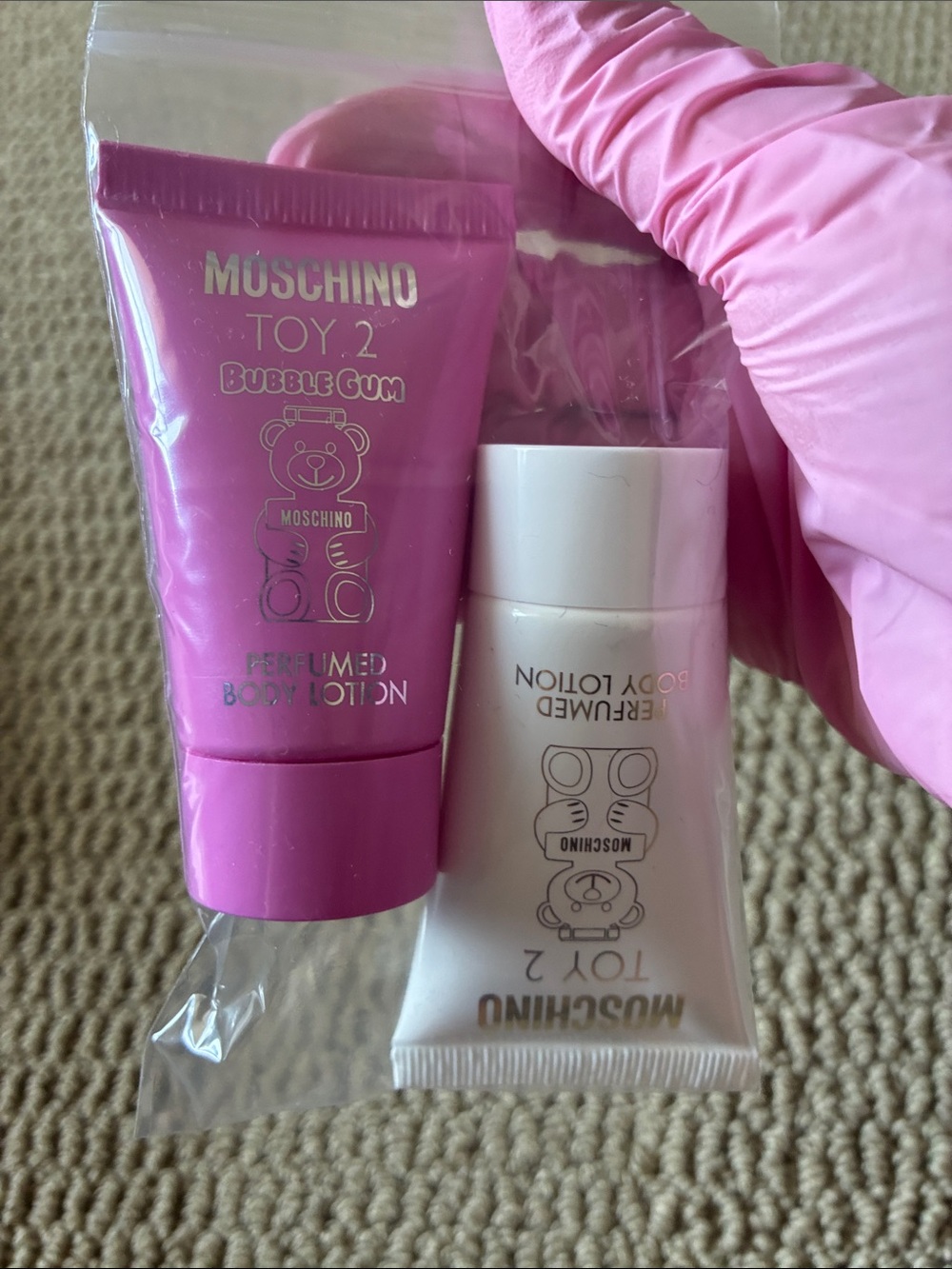 Moschino Toy 2 Perfumed Body Lotions - Hot Pink & White
